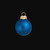Matte Finish Glass Christmas Ball Ornaments - 2.75" (70mm) - Blue Cobalt - 12ct - IMAGE 2