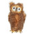 Pack of 3 Brown and White Handcrafted Owl Youth Stuffed Animals 9.5" - IMAGE 1