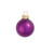 Pearl Finish Glass Christmas Ball Ornaments - 4.75" (120mm) - Soft Plum - 4ct - IMAGE 1