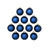 Matte Finish Glass Christmas Ball Ornaments - 2.75" (70mm) - Midnight Blue - 12ct - IMAGE 3