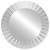 20" Silver Contemporary Fluted Round Mirror Wall Decor - IMAGE 1