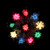 8.5" Lighted Tinsel Starburst Star Christmas Tree Topper - Multi-Color Lights - IMAGE 4