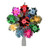 8.5" Lighted Tinsel Starburst Star Christmas Tree Topper - Multi-Color Lights - IMAGE 1