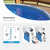 27' Blue and White Round Mystri Unibead Above Ground Swimming Pool Liner - IMAGE 5