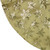 20" Gold Sequin Snowflake Pattern Mini Christmas Tree Skirt - IMAGE 3