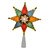 7.75" Lighted Multi-Color Mosaic Star Christmas Tree Topper - Clear Lights - IMAGE 1