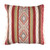 30" Garnet Red and Olive Green Fringed Throw Pillow - Down Filler - IMAGE 1
