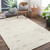 3.25' x 5.25' Smoky Gray and White Rectangular Area Throw Rug - IMAGE 2