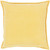 20" Calma Semplicita Golden Yellow Decorative Square Throw Pillow - IMAGE 1