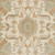 9' x 12' Ivory White and Olive Green Rectangular Wool Area Throw Rug