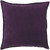 18" Calma Semplicita Eggplant Purple Decorative Square Throw Pillow - IMAGE 1