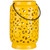 9.5" Madison Links Sunshine Yellow Ceramic Medium Pillar Candle Holder Lantern - IMAGE 1