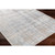 2' x 3.5' Classic Luxury Gray and Blue Rectangular Area Throw Rug