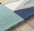 8' x 10' Blue and Green Triangles Hand Tufted Rectangular Area Throw Rug - IMAGE 6