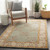 4' x 4' Gray and Brown Square Hand Tufted Wool Area Throw Rug - IMAGE 2