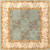 4' x 4' Gray and Brown Square Hand Tufted Wool Area Throw Rug - IMAGE 1