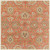 6' x 6' Tawny Brown and Blue Hand Tufted Wool Area Throw Rug - IMAGE 1