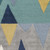 2.5' x 8' Triangles View Stormy Blue and Green Hand Tufted Wool Area Throw Runner - IMAGE 6