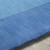 9' x 13' Solid Blue Hand Loomed Rectangular Wool Area Throw Rug