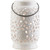 9.5" Madison Links Ivory White Ceramic Medium Pillar Candle Holder Lantern - IMAGE 1