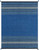8' x 10' Striped Navy Blue and Black Hand Woven Rectangular Area Throw Rug - IMAGE 1