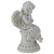 9" Ivory Praying Angel on Pedestal Outdoor Garden Statue - IMAGE 3