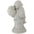 9" Ivory Praying Angel on Pedestal Outdoor Garden Statue - IMAGE 4