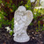 9" Ivory Praying Angel on Pedestal Outdoor Garden Statue - IMAGE 2