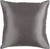 18" Charcoal Gray Solid Contemporary Square Throw Pillow - Down Filler - IMAGE 1