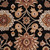 2.5' x 8' Floral Black and Red Hand Tufted Rectangular Wool Area Throw Rug  Runner - IMAGE 4