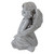 8.75" Gray Sitting  Angel with Wings Outdoor Garden Statue - IMAGE 5