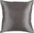 18" Charcoal Gray Solid Square Contemporary Throw Pillow Cover - IMAGE 1