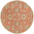 6' Tawny Brown and Blue Hand Tufted Wool Area Throw Rug - IMAGE 1