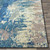 8' x 11' Denim Blue and Cream White Abstract Transcendental Hand Tufted Wool Area Throw Rug - IMAGE 6