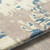 8' x 11' Denim Blue and Cream White Abstract Transcendental Hand Tufted Wool Area Throw Rug