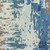 8' x 11' Denim Blue and Cream White Abstract Transcendental Hand Tufted Wool Area Throw Rug