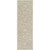 2.5' x 8' Elegant Leaves Slate Gray and Tan Brown Wool Area Throw Rug Runner - IMAGE 1