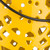 11" Madison Links Sunshine Yellow Ceramic Large Pillar Candle Holder Lantern - IMAGE 3