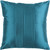 22" Teal Blue Tuxedo Pleats Decorative Throw Pillow - Polyester Filler - IMAGE 1