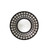 24.75" Glamorous Cascading Orbs Black Framed Round Wall Mirror - IMAGE 1