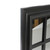 17" Black Contemporary Square Windowpane Wall Mirror - IMAGE 3