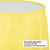 Pack of 6 Mimosa Yellow Pleated Disposable Plastic Picnic Party Table Skirts 14' - IMAGE 2