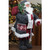 32" Santa in Plush Gray Suit with Sack of Pine Christmas Figure Decoration - IMAGE 3