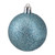 Shatterproof 4-Finish Christmas Ball Ornaments 2.5" (60mm) - Turquoise Blue - 60ct
