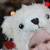 9.25" White and Red Porcelain Baby in Polar Bear Costume Christmas Doll - IMAGE 5