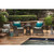 Set of 2 Teal Blue Rectangular Outdoor Lumbar Patio Throw Pillows 18.5" - IMAGE 3