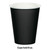 Hot and Cold Disposable Paper Drinking Party Tumbler Cups - 9oz. - Jet Black - Club Pack of 96 - IMAGE 2