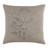 18" Gray and Silver Contemporary Square Throw Pillow - IMAGE 1