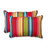 Set of 2 Striped Red and Blue Outdoor Corded Rectangular Throw Pillows 24.5" - IMAGE 1