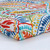 Paisley Outdoor Patio Bench Cushion - 45" - Red and Blue - IMAGE 2